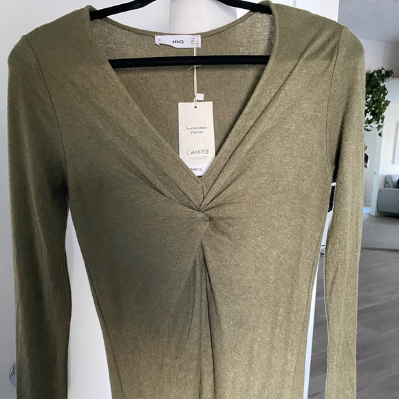 MANGO MIDI sweater dress - Picture 3 of 4